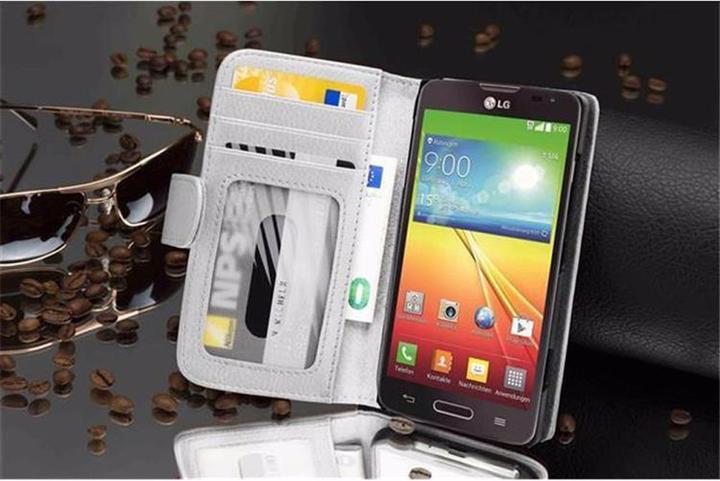 Image du produit Cadorabo Book avec 3 pochettes pour cartes Couverture (LG L90)