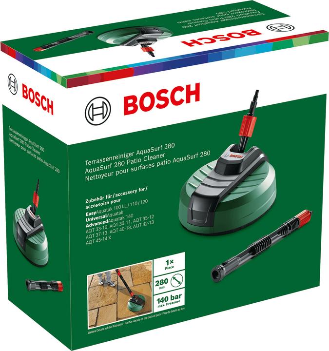 Actual product image Bosch Home & Garden Terrace cleaner Aquasurf 280 for Aquatak