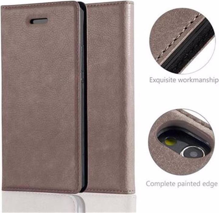 Actual product image Cadorabo Book Invisible Magnet Cover (Huawei Ascend P7)