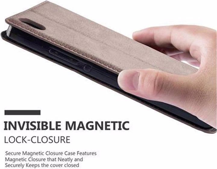 Actual product image Cadorabo Book Invisible Magnet Cover (Huawei Ascend P7)
