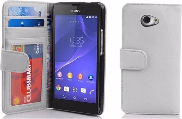 Image du produit Cadorabo Book avec 3 pochettes pour cartes Couverture (Sony Xperia M2 Aqua, Sony Xperia M2)