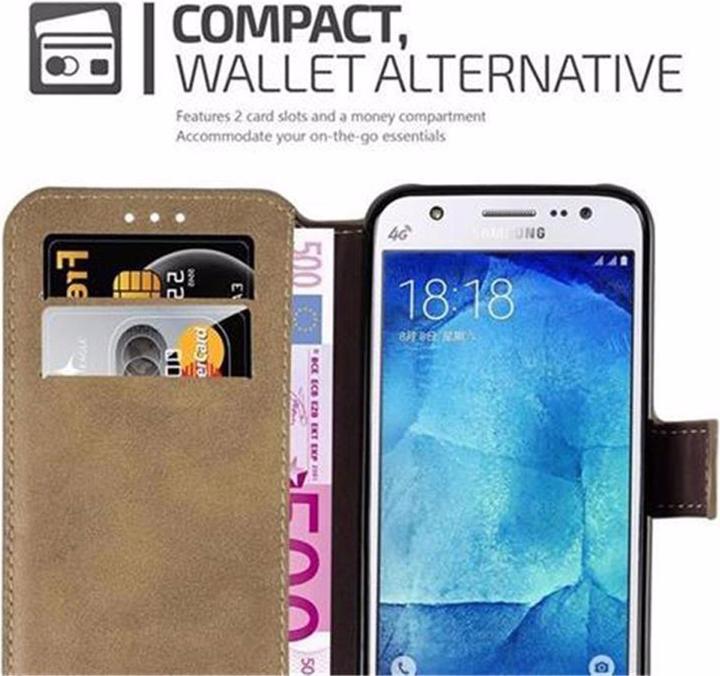 Immagine prodotto Cadorabo Copertina del portafoglio retrò opaco del libro (Samsung Galaxy J5 (2015))