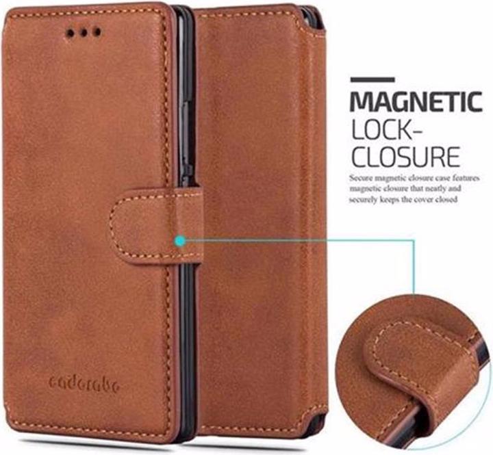 Actual product image Cadorabo Book Retro Matt Wallet Cover (Huawei Ascend P7)