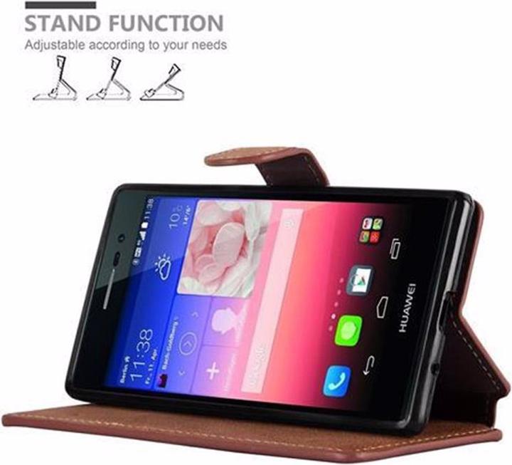 Actual product image Cadorabo Book Retro Matt Wallet Cover (Huawei Ascend P7)