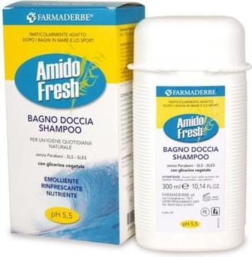 Immagine prodotto Farmaderbe Amido Shampoo Doccia Fresca 300ml (300 ml)