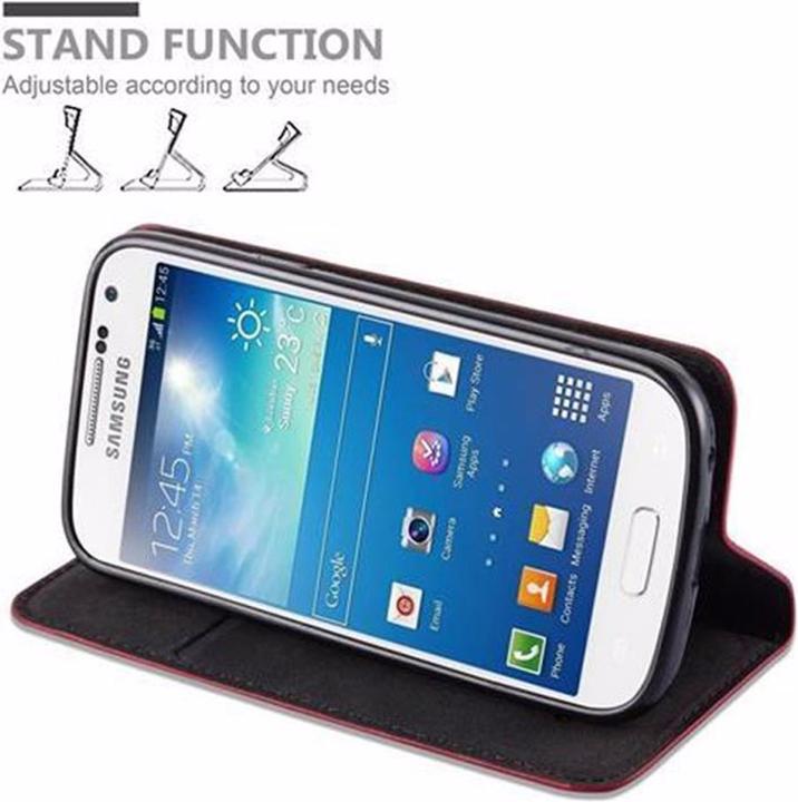Actual product image Cadorabo Book Invisible Magnet Cover (Samsung Galaxy S4 mini)