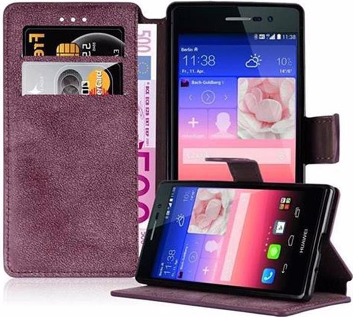 Actual product image Cadorabo Book Retro Matt Wallet Cover (Huawei Ascend P7)