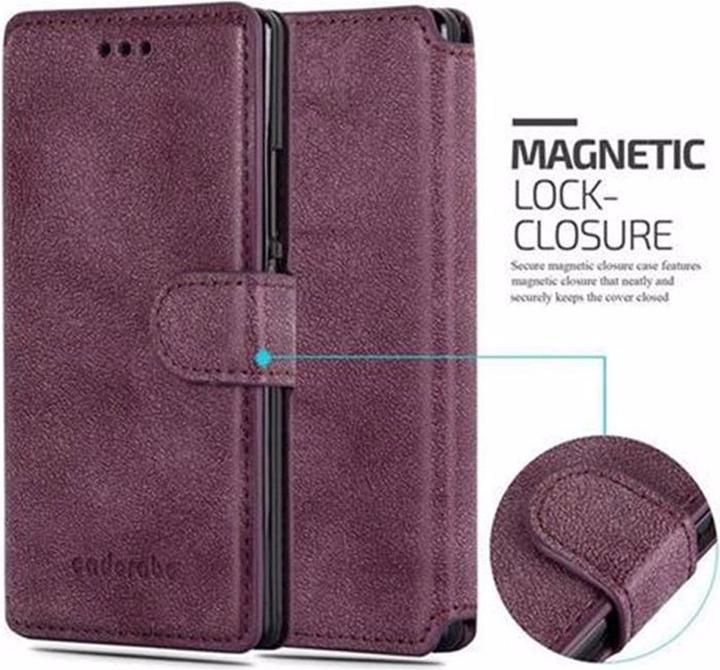 Actual product image Cadorabo Book Retro Matt Wallet Cover (Huawei Ascend P7)