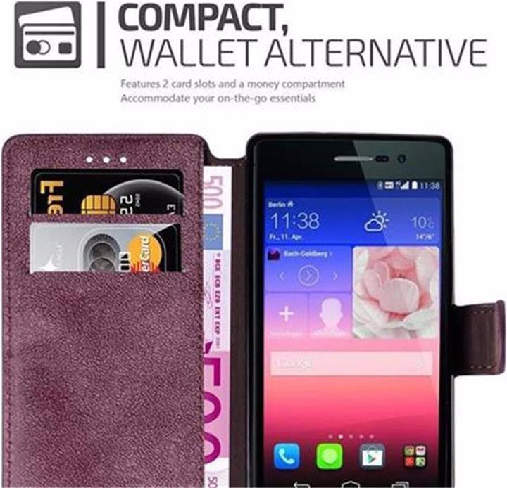 Actual product image Cadorabo Book Retro Matt Wallet Cover (Huawei Ascend P7)