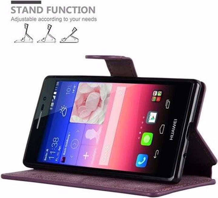 Actual product image Cadorabo Book Retro Matt Wallet Cover (Huawei Ascend P7)