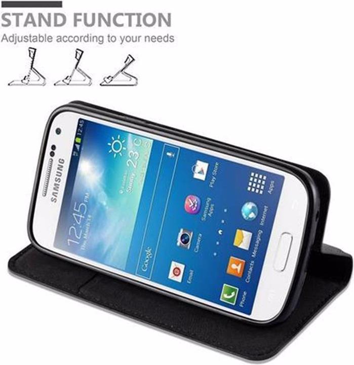 Actual product image Cadorabo Book Invisible Magnet Cover (Samsung Galaxy S4 mini)