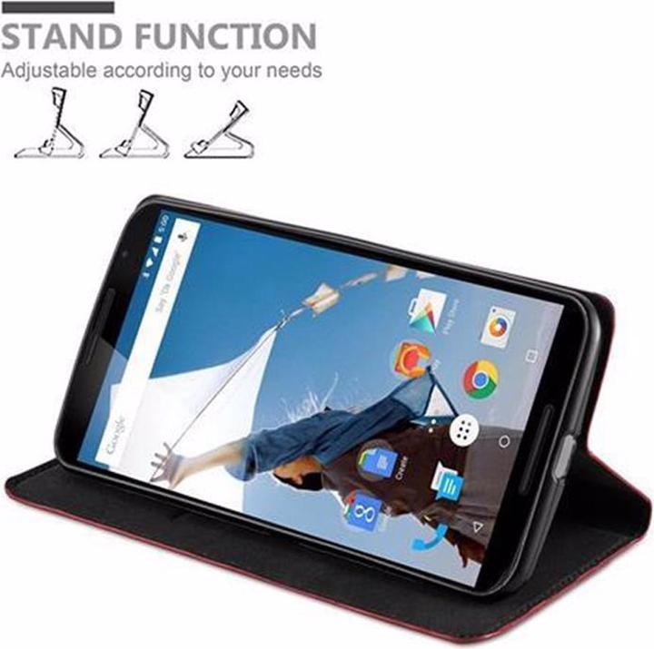 Actual product image Cadorabo Book Invisible Magnet Cover (Motorola Nexus 6)