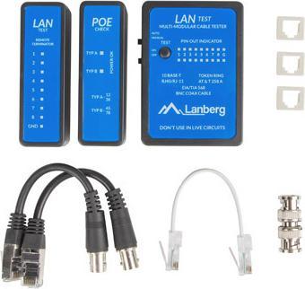 Actual product image Lanberg NT-0404 Network Cable Tester PoE Tester (Tool)
