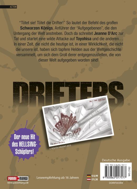 Produktbild Panini Drifters 03 (Deutsch, Kotha Hirano, 2013)