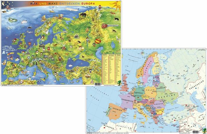Image du produit Carte de l'Europe pour enfants physique / politique
