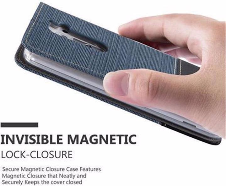 Produktbild Cadorabo Book Jeans Optik Cover (LG G2)