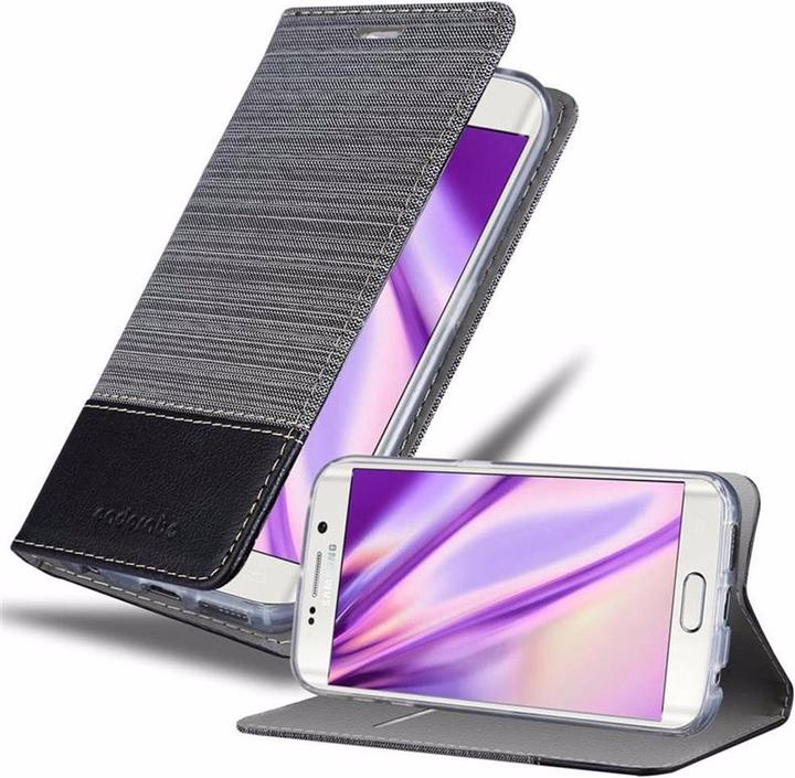Produktbild Cadorabo Book Jeans Optik Cover (Samsung Galaxy S6 Edge)