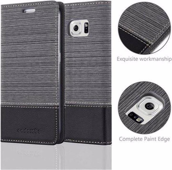 Produktbild Cadorabo Book Jeans Optik Cover (Samsung Galaxy S6 Edge)