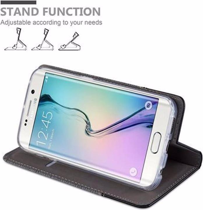 Produktbild Cadorabo Book Jeans Optik Cover (Samsung Galaxy S6 Edge)