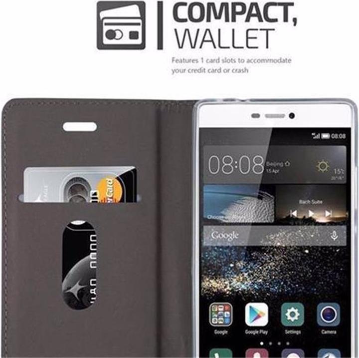 Produktbild Cadorabo Book Jeans Optik Cover (Huawei P8)