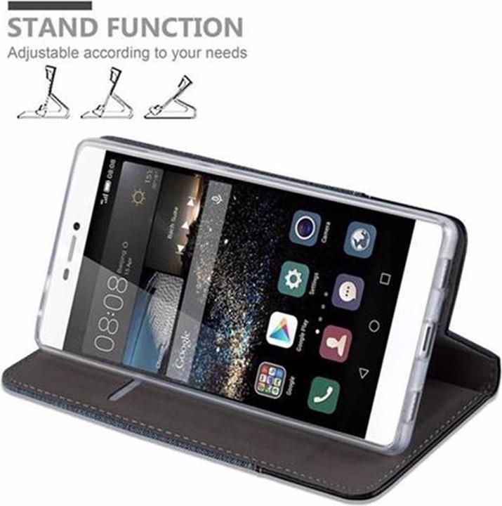 Produktbild Cadorabo Book Jeans Optik Cover (Huawei P8)