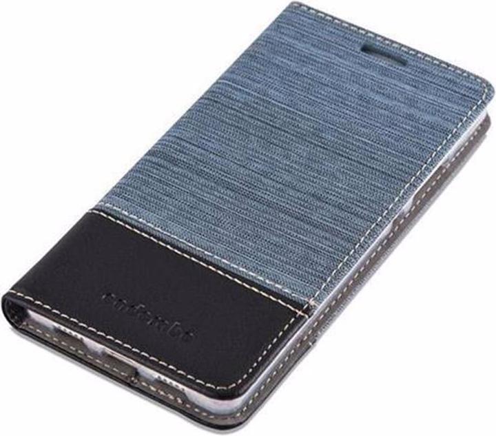 Produktbild Cadorabo Book Jeans Optik Cover (Huawei P8 Lite)
