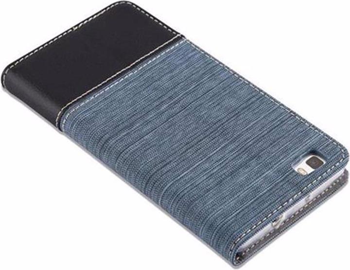 Produktbild Cadorabo Book Jeans Optik Cover (Huawei P8 Lite)