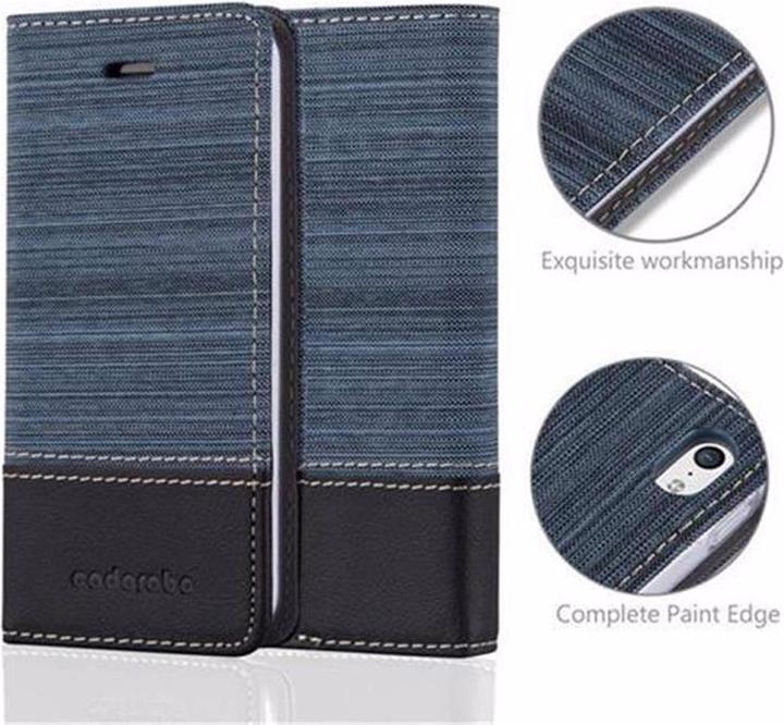 Produktbild Cadorabo Book Jeans Optik Cover (Apple iPhone 5c)
