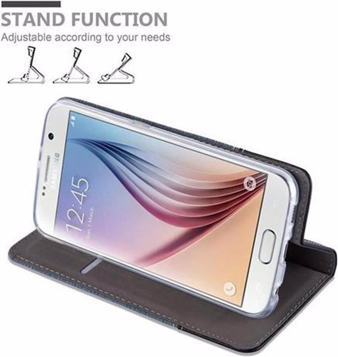 Actual product image Cadorabo Book Jeans Optics Cover (Samsung Galaxy S6)