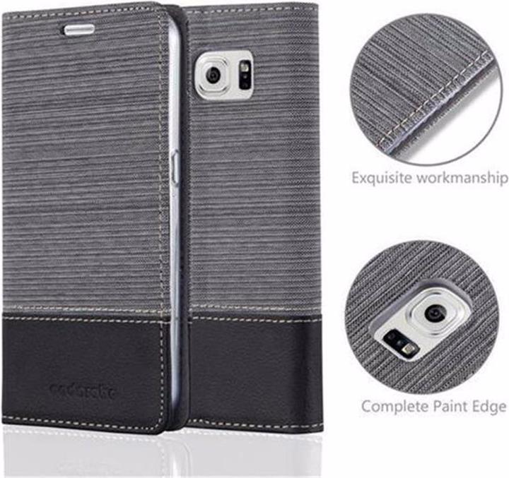 Produktbild Cadorabo Book Jeans Optik Cover (Samsung Galaxy S6)