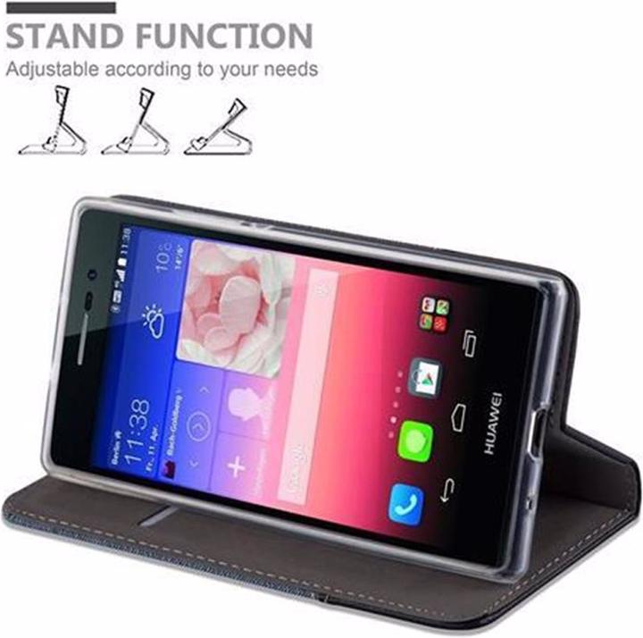 Actual product image Cadorabo Book Jeans Optics Cover (Huawei Ascend P7)