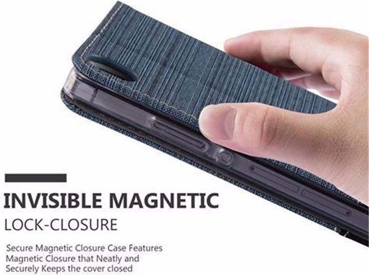 Actual product image Cadorabo Book Jeans Optics Cover (Huawei Ascend P7)