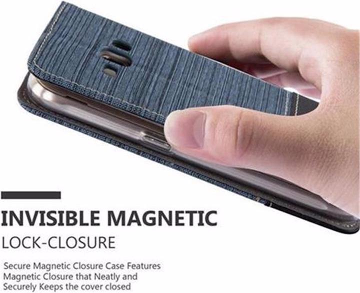 Actual product image Cadorabo Book Jeans Optics Cover (Samsung Galaxy J1 (2016))