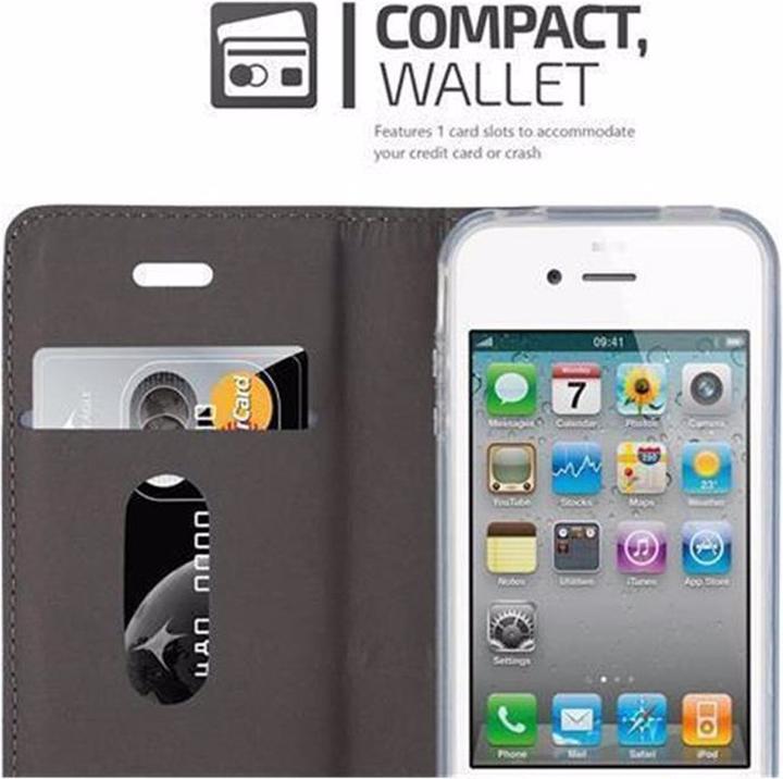 Produktbild Cadorabo Book Jeans Optik Cover (Apple iPhone 4)