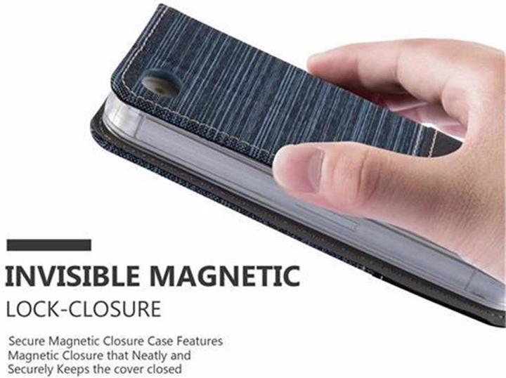 Produktbild Cadorabo Book Jeans Optik Cover (Apple iPhone 4)
