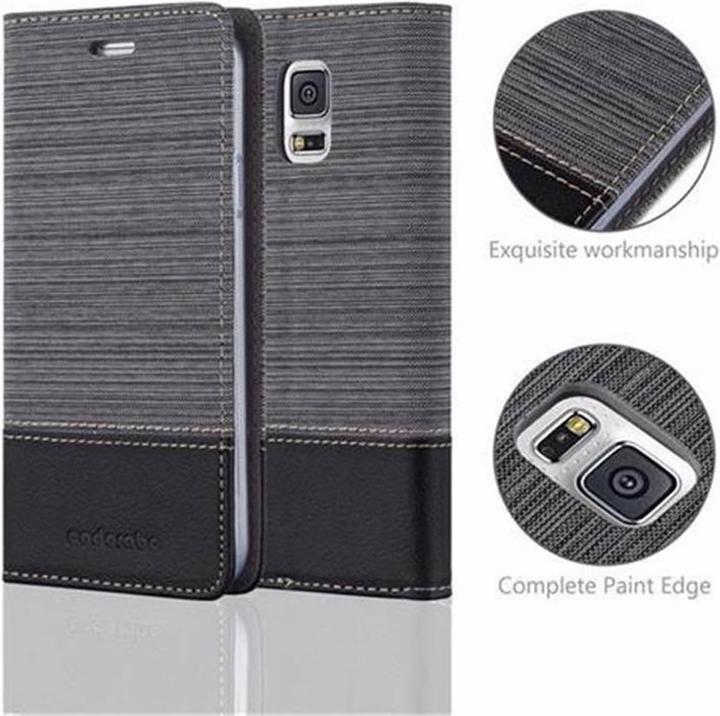 Produktbild Cadorabo Book Jeans Optik Cover (Samsung Galaxy S5, Samsung Galaxy S5 Neo)