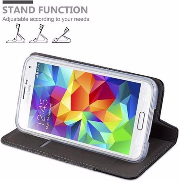 Produktbild Cadorabo Book Jeans Optik Cover (Samsung Galaxy S5, Samsung Galaxy S5 Neo)