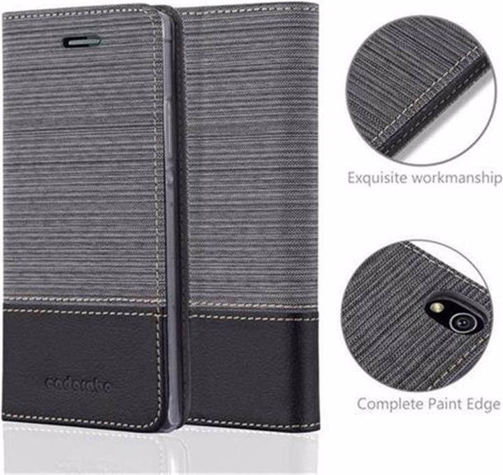 Produktbild Cadorabo Book Jeans Optik Cover (Huawei Ascend P7)