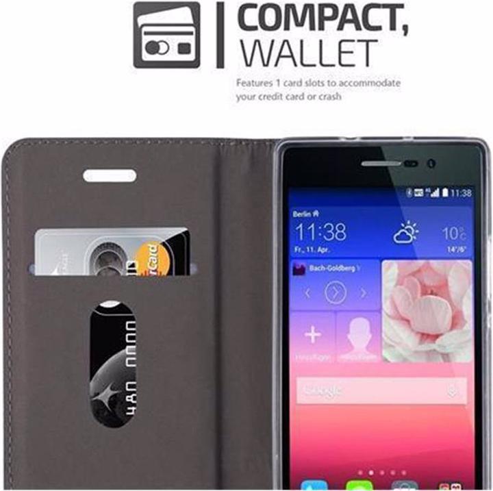 Produktbild Cadorabo Book Jeans Optik Cover (Huawei Ascend P7)