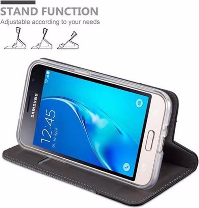 Produktbild Cadorabo Book Jeans Optik Cover (Samsung Galaxy J1 (2016))