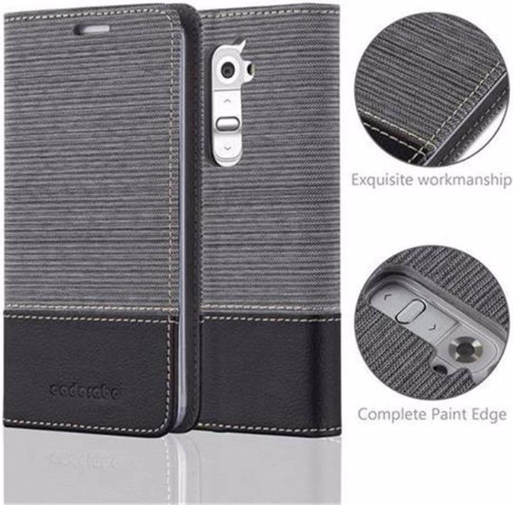 Produktbild Cadorabo Book Jeans Optik Cover (LG G2)