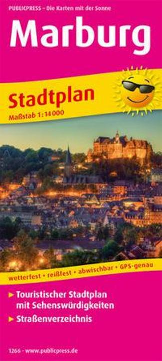 Produktbild PublicPress.1266 Stadtplan Marburg