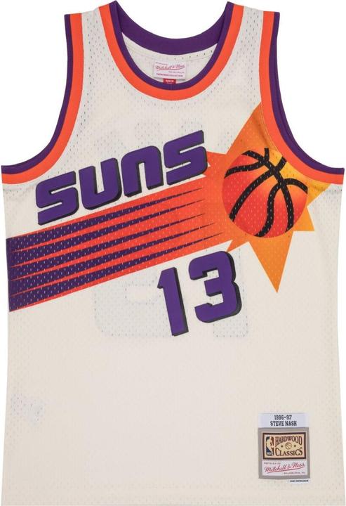 Immagine prodotto Mitchell & Ness Maglia Swingman Uomo dei Phoenix Suns Steve Nash, colore bianco sporco della squadra (S)