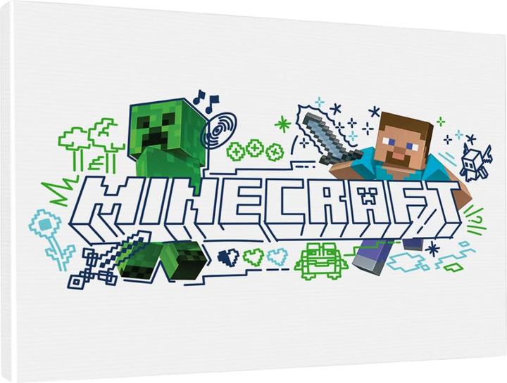 Image du produit Minecraft - Impression sur toile (80 x 60 cm)