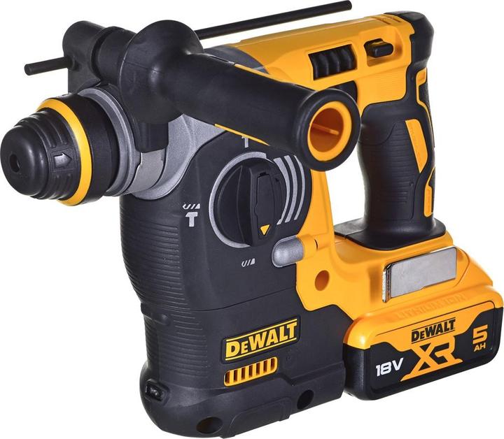 Produktbild DeWalt SDS-PLUS BOHRHAMMER 18V 2,1J 2 x 5,0Ah XR LI-ION KURZHAMMER TSTAK DCH273P2T (Akkubetrieb)
