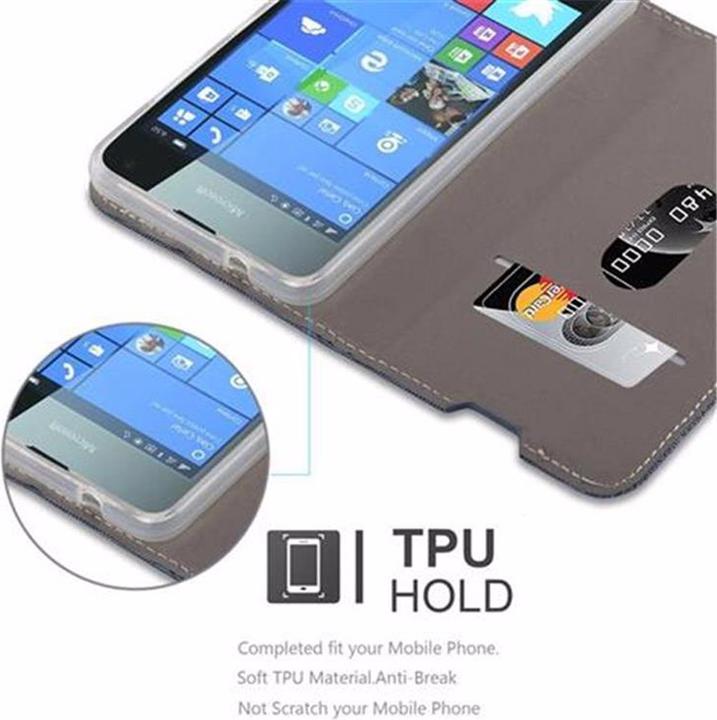 Produktbild Cadorabo Book Jeans Optik Cover (Microsoft Lumia 650)