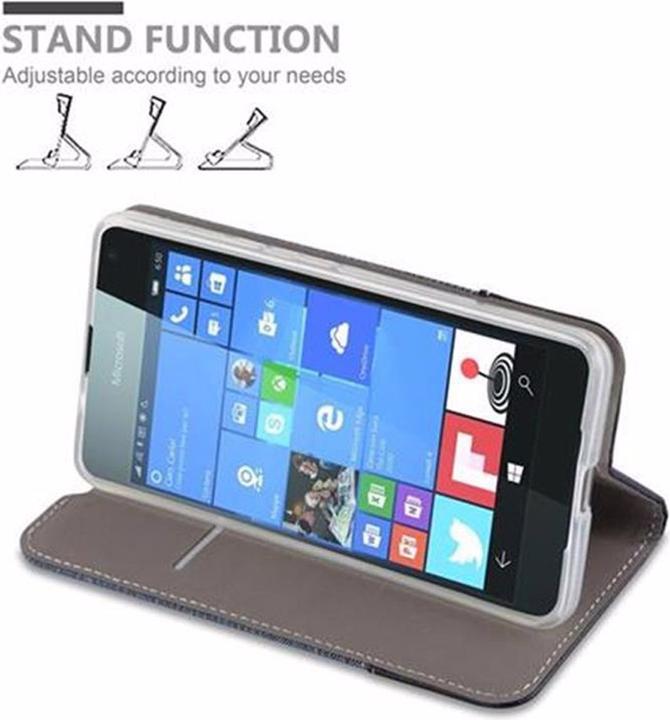 Produktbild Cadorabo Book Jeans Optik Cover (Microsoft Lumia 650)