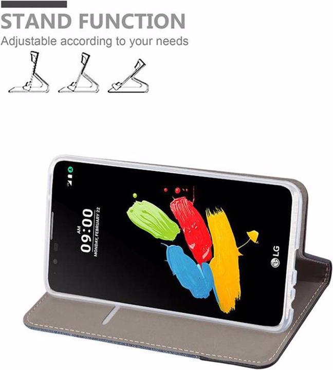 Produktbild Cadorabo Book Jeans Optik Cover (LG Stylus 2)