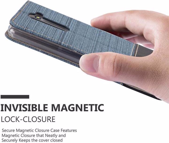 Produktbild Cadorabo Book Jeans Optik Cover (LG Stylus 2)