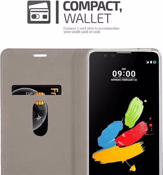 Produktbild Cadorabo Book Jeans Optik Cover (LG Stylus 2)